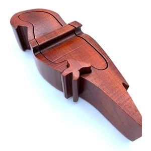 Wooden Parrot Puzzle Jewelry Box / 9 inches